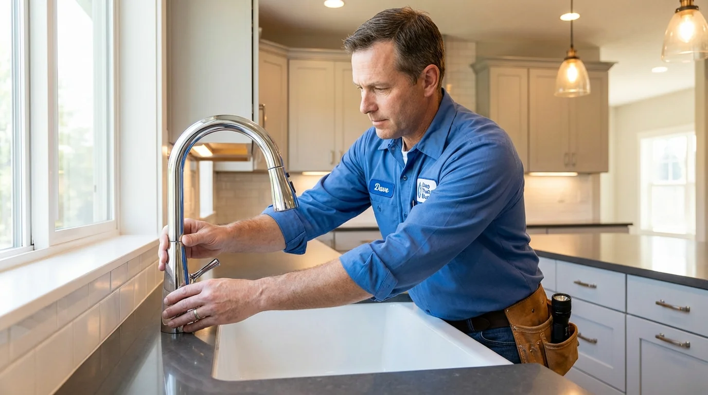 Kitchen faucet installation by Johns Plumbing LLC in East Elmhurst