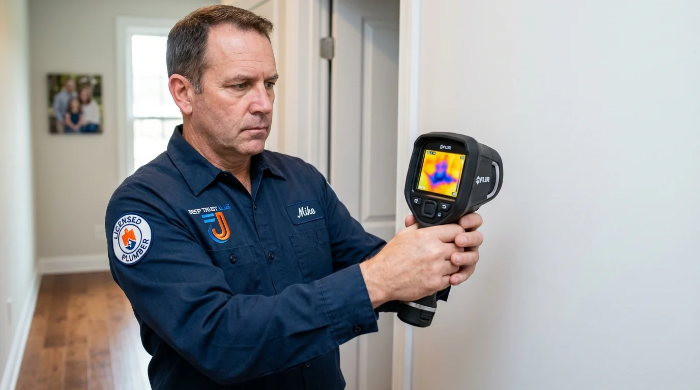 Thermal imaging leak detection by Johns Plumbing LLC in East Elmhurst